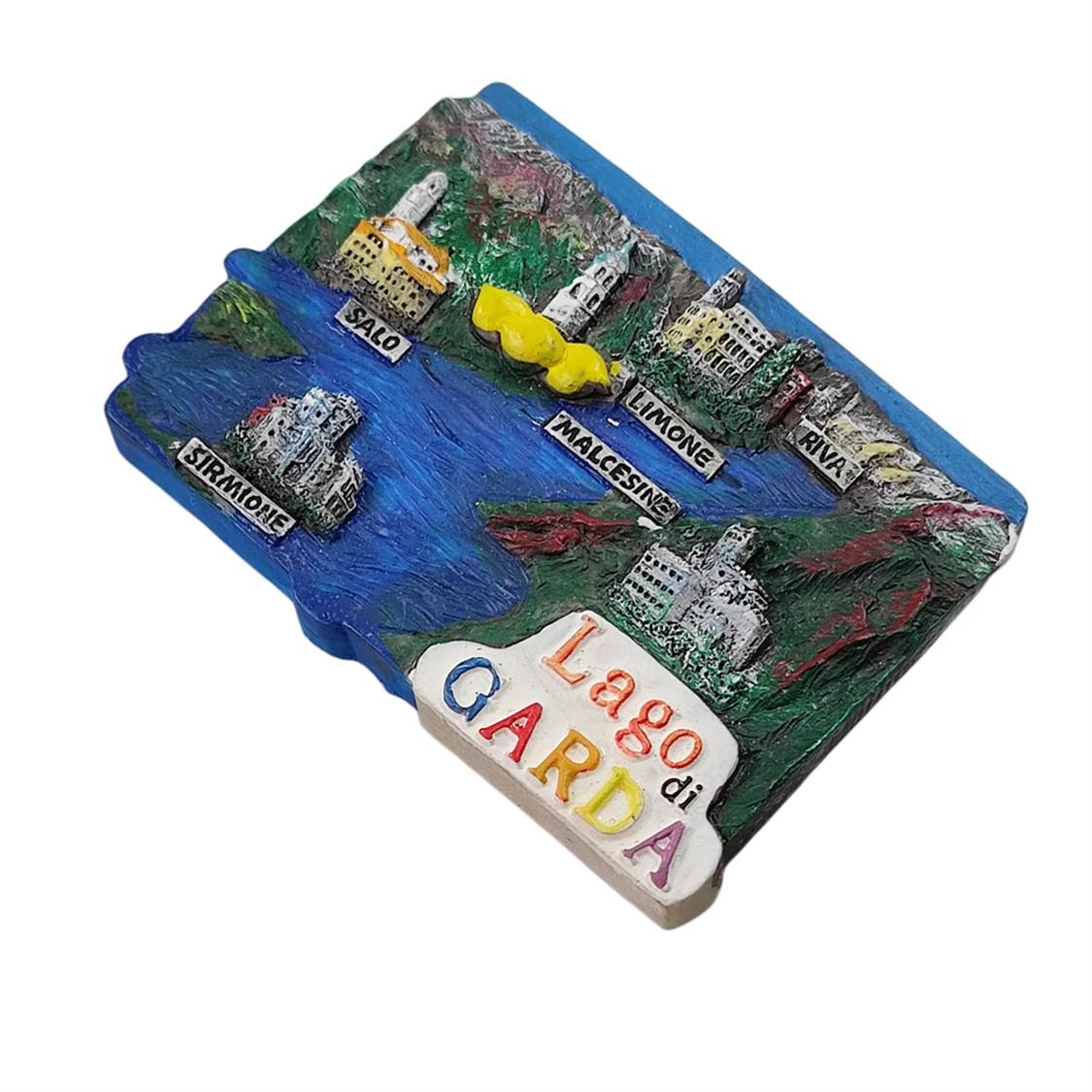 Lago Di Garda Italy 3D Fridge Refrigerator Magnet Souvenir Gift,Resin Handmade Home & Kitchen Decoration Collection