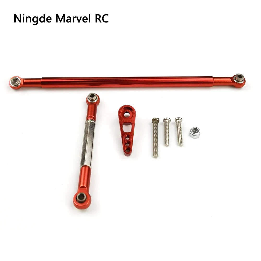 RC Car Adjustable Steering Linkage Servo Linkage Tie Rod Servo Arm for MN MN86K MN86KS 1/12 Upgrade Parts