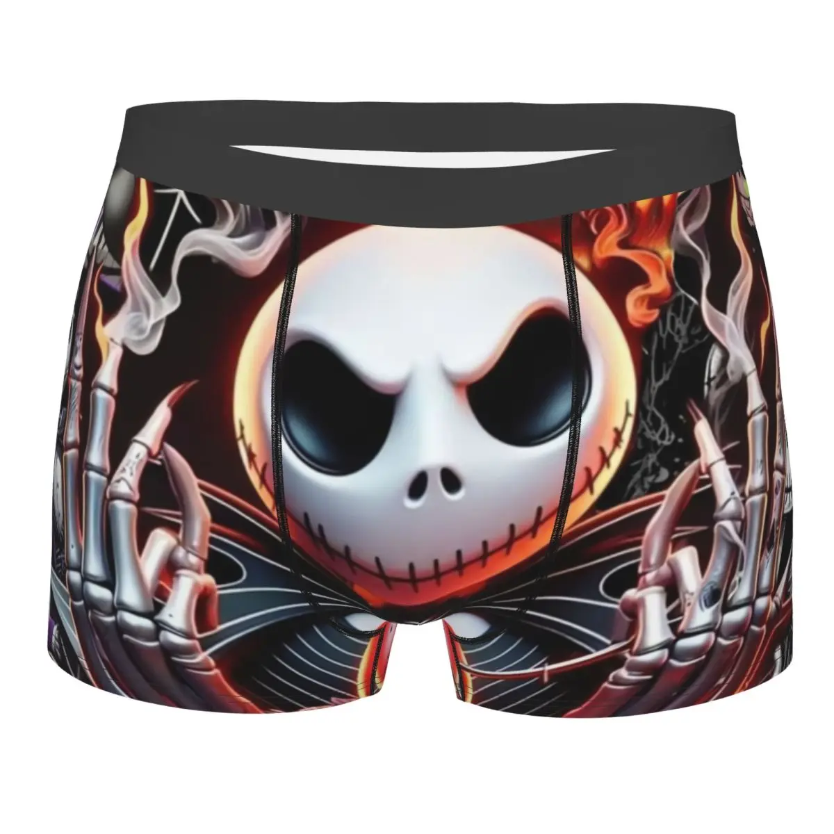 

Nightmare Before Christmas Jack Sally Boxer Shorts Men 3D Printed Male Breathbale Underwear Panties Briefs