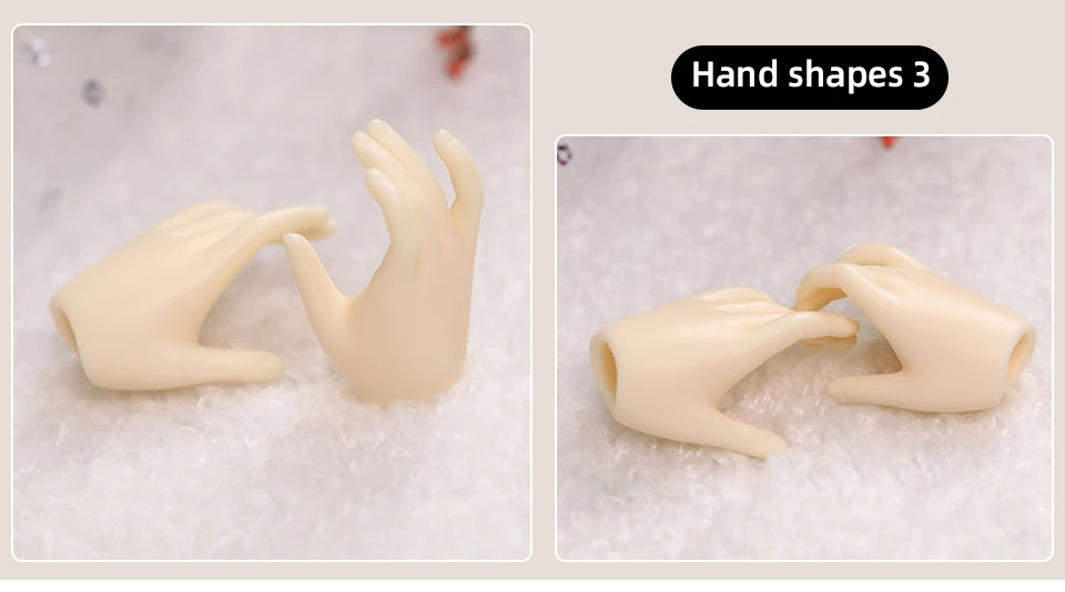 BJD Hands 1/4 Applies To The Hand Shape of The Minifee Resin Ball Jointed Doll Accessories Figures Toy