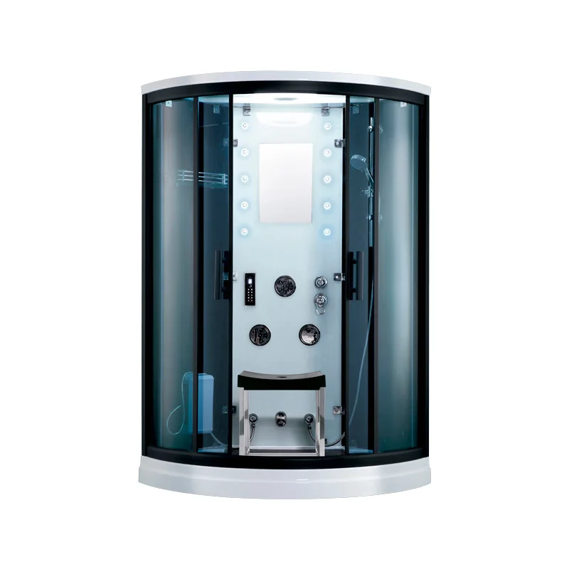 Luxury Bathroom 2 Person Indoor Complete Shower Steam Room With Whirlpool Massage
