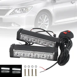 2 Pieces 36W 12V Strobe Car Warning Light LED Daytime Running Light for Truck / Motorcycle / Car