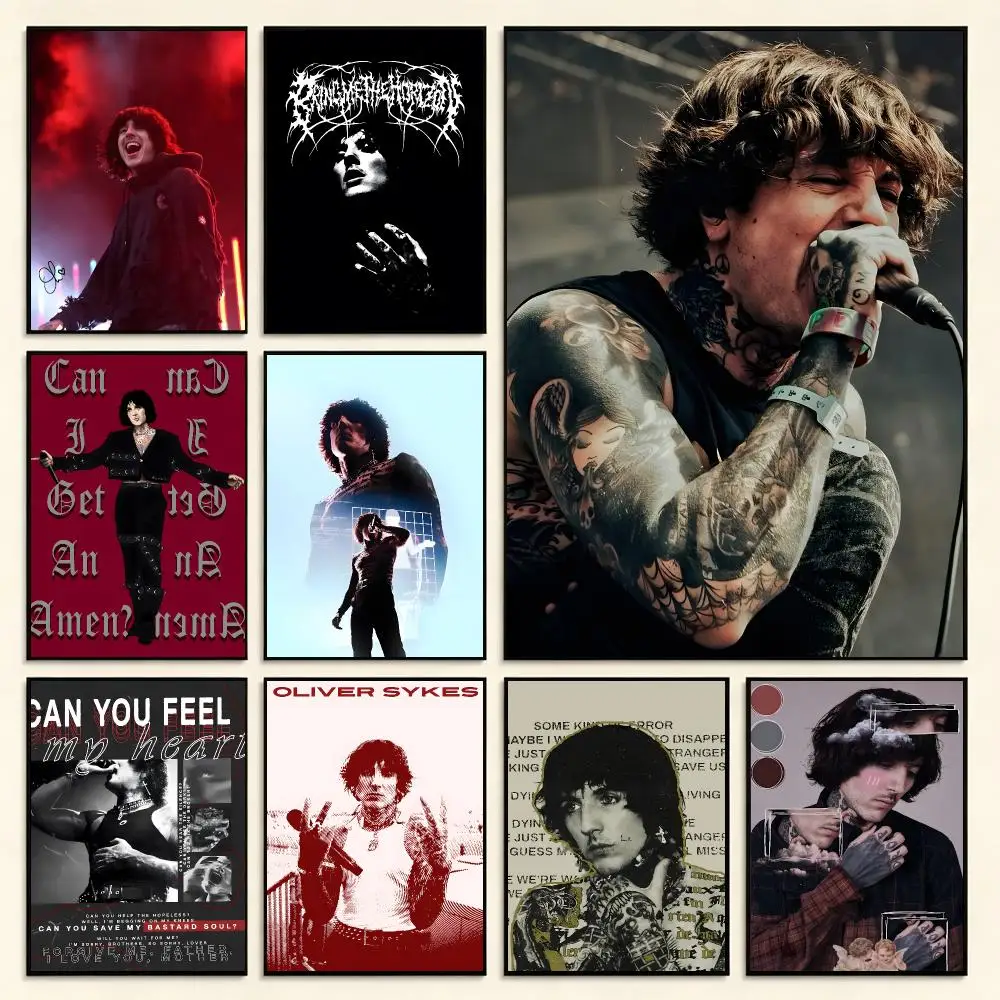 Rock Singer Oli Sykes Poster Digital Solvent Print Waterproof PP Fade-Resistant Wall Art Room Decor Gift