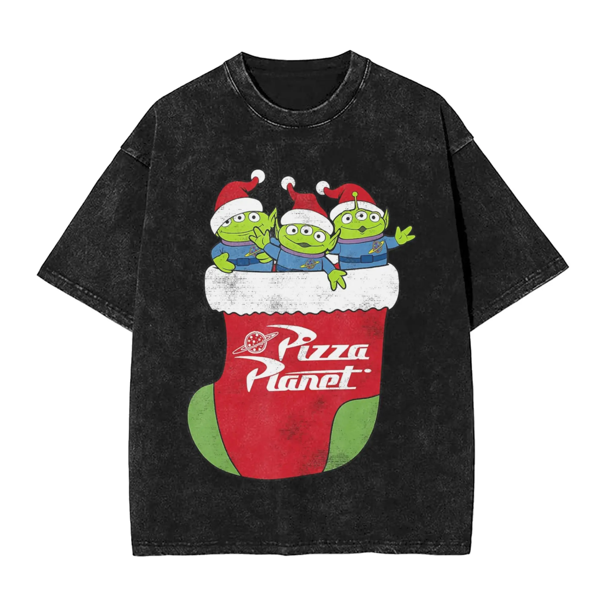 غسلها تي شيرت طفل البيتزا خمر قصة لعبة عيد الميلاد الهيب هوب تي شيرتات رائع كبيرة الحجم الأجانب الشارع الشهير قصيرة الأكمام بلايز تيز الرجال