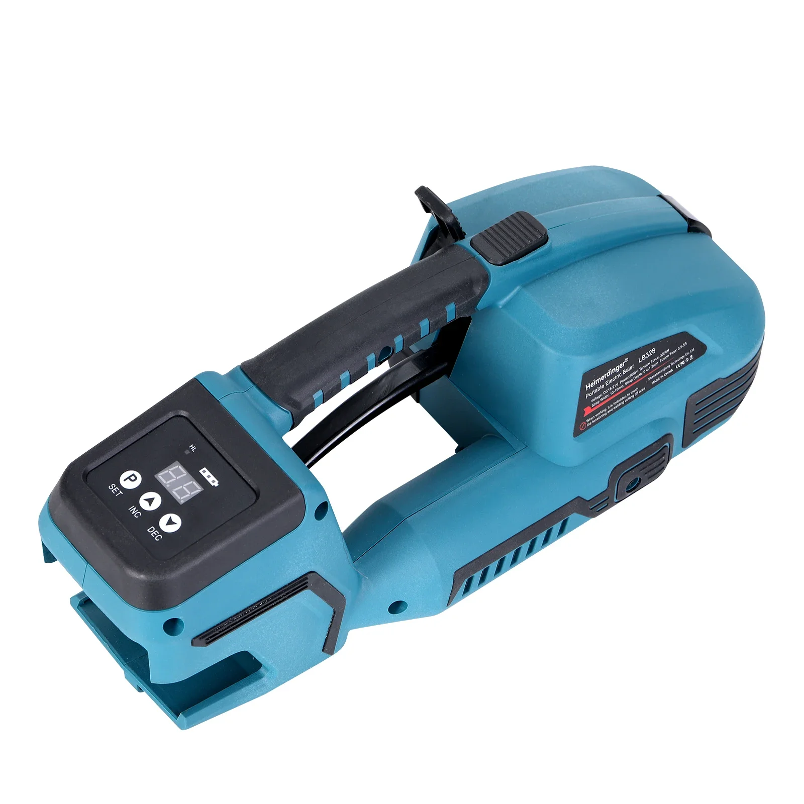 18V Strapping Machine, 13-16mm PET/PP, Digital Display, One-button Welding, Portable Auto Baler​, No battery