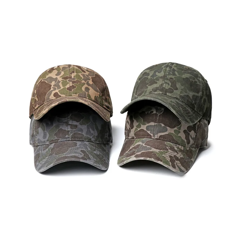 

American Style Camouflage Short Brim Unisex Street Style Personality Workwear Functional Hip Hop Baseball Cap Outdoor Hiking Hat