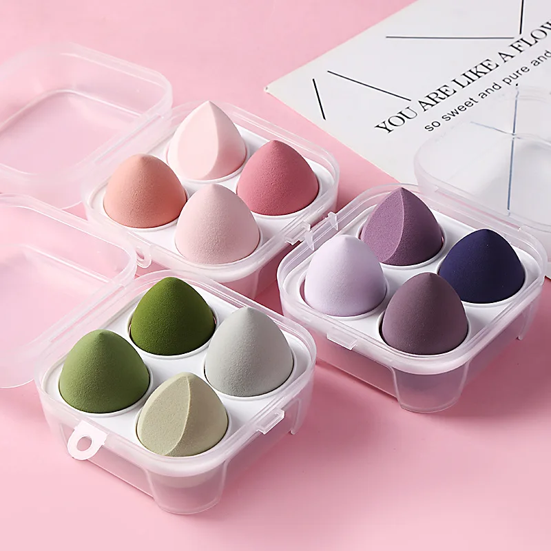 1/4pcs Gourd Cosmetic Egg Wet And Dry Smear-Proof Makeup Sponge Puff Beauty Tools Blender Super Soft Professional Makeup Tool