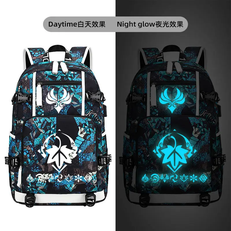 Anime Genshin Impact Merchandise Zhongli Funi Na Unisex Middle And High Wanderer Xianglong Venti Elementary School