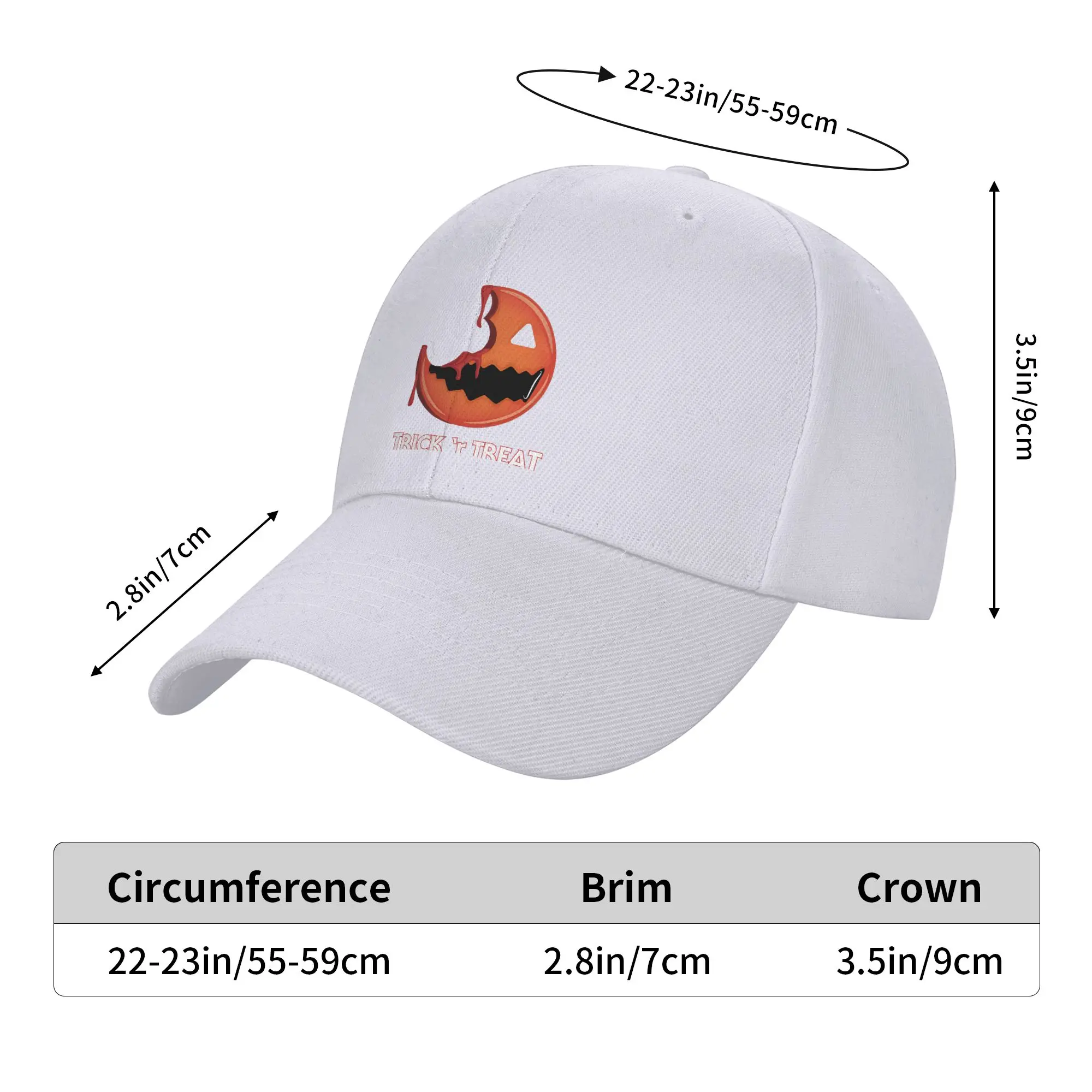 Fashion Personalized Cotton Trick R Treat Sam Curved Brim Baseball Cap Couple Outfits Visor - view 3