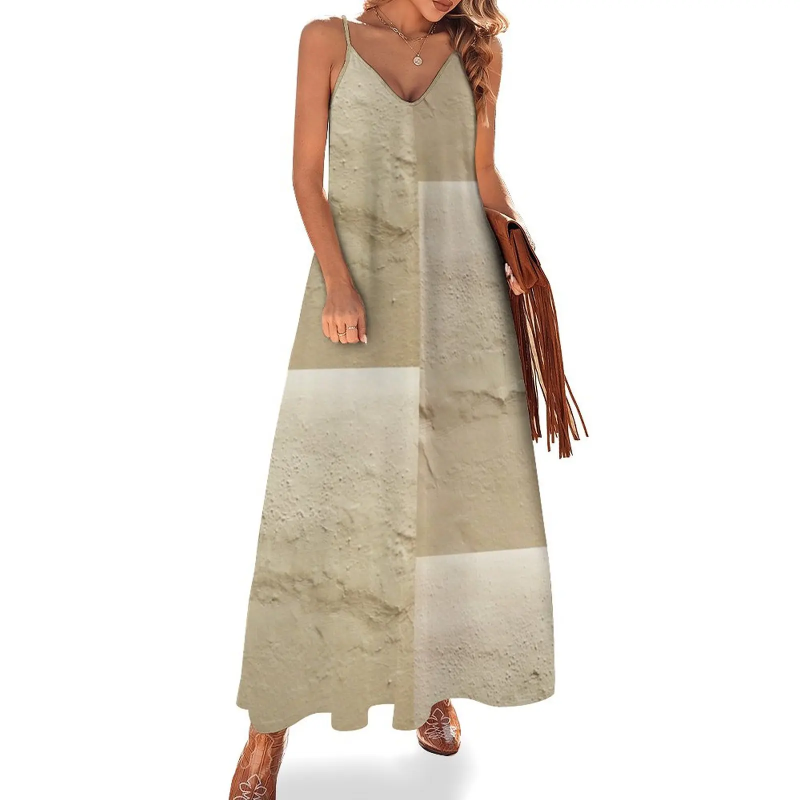 

Patched Plaster Texture Sleeveless Dress dress summer 2025 women dresses for women