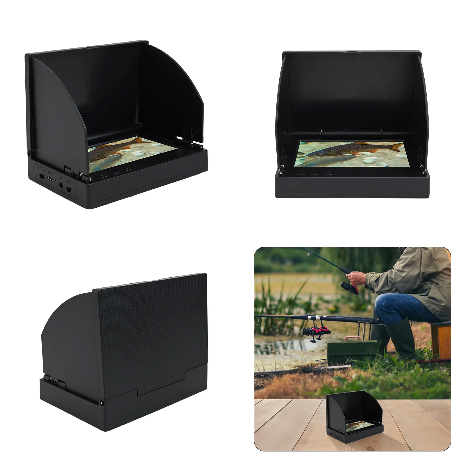 4.3 بوصة للغاية ​ شاشة صياد السمك تحت الماء كاميرا الصيد قارب الجليد اختراق المياه الموحلة IP67 مقاوم للماء