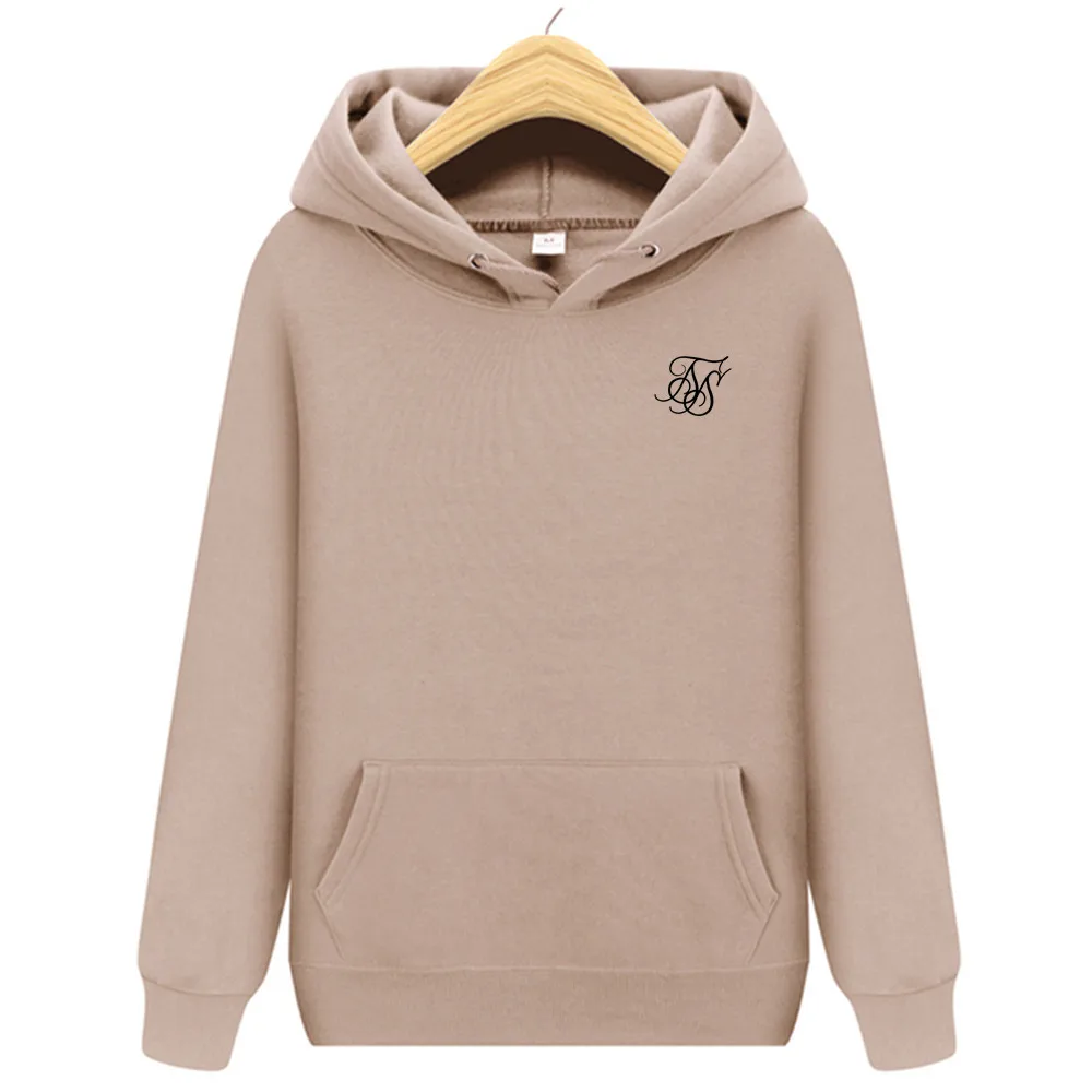 Sik Silk Fashion Brand Men's Hoodies New Spring Autumn Casual Hoodies Sweatshirts Men's Top Solid Color Hoodies Sweatshirt Male