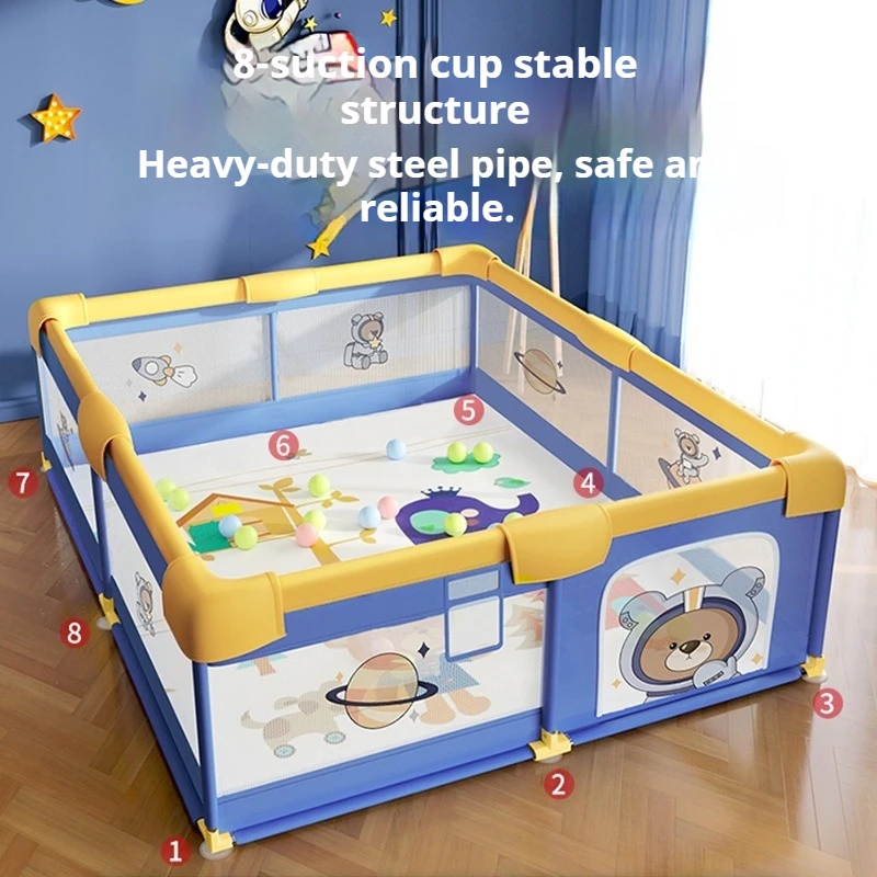 

Portable Foldable Baby Playpen Play Yard Mesh Safety Gate Indoor Outdoor Breathable Play Area Toddler Crawling Mat Baby Fence