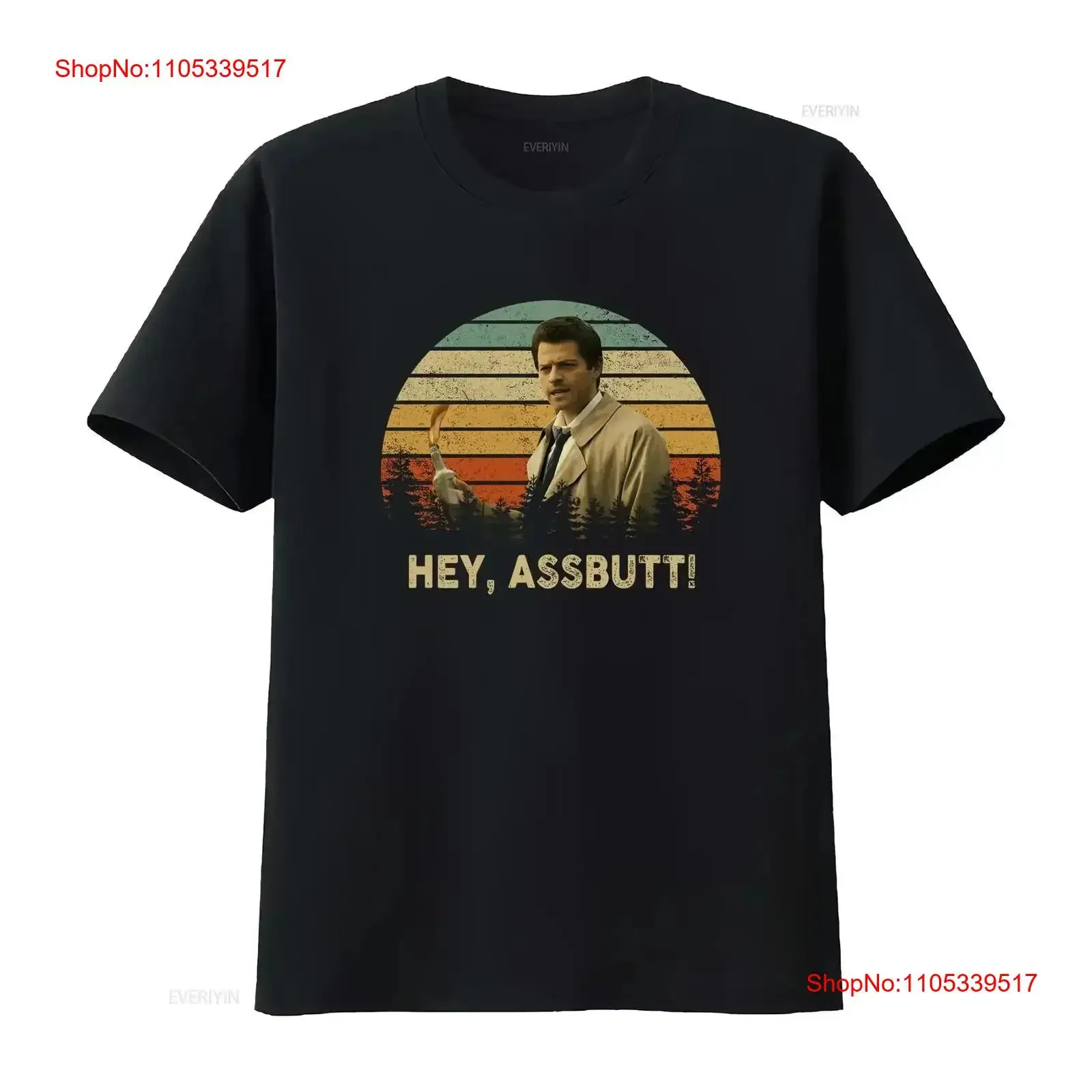Misha Collins Hey Assbutt Vintage Movies Quote s For T Shirt Washed fashion Versatile Stretched streetwear vintage Washed