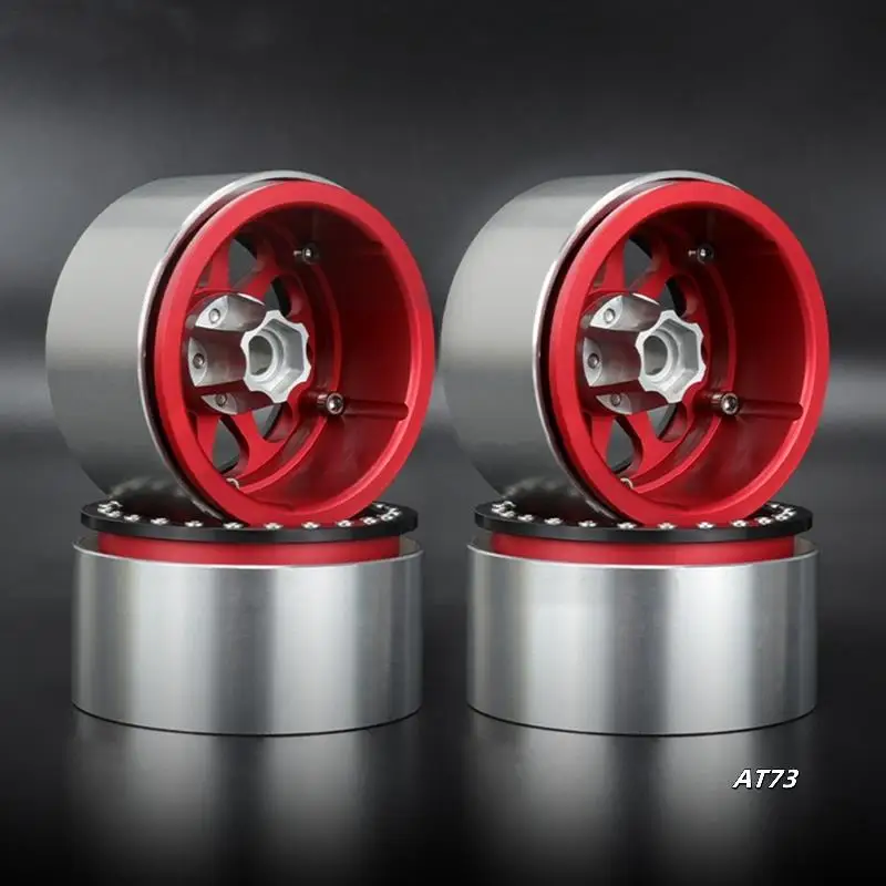

Metal 2.2 Inch Beadlock Wheel Rim For 1/10 RC Crawler Car Axial SCX10 90046 III CAPRA RR10 Wraith RBX10 Yeti 2.2 Tires