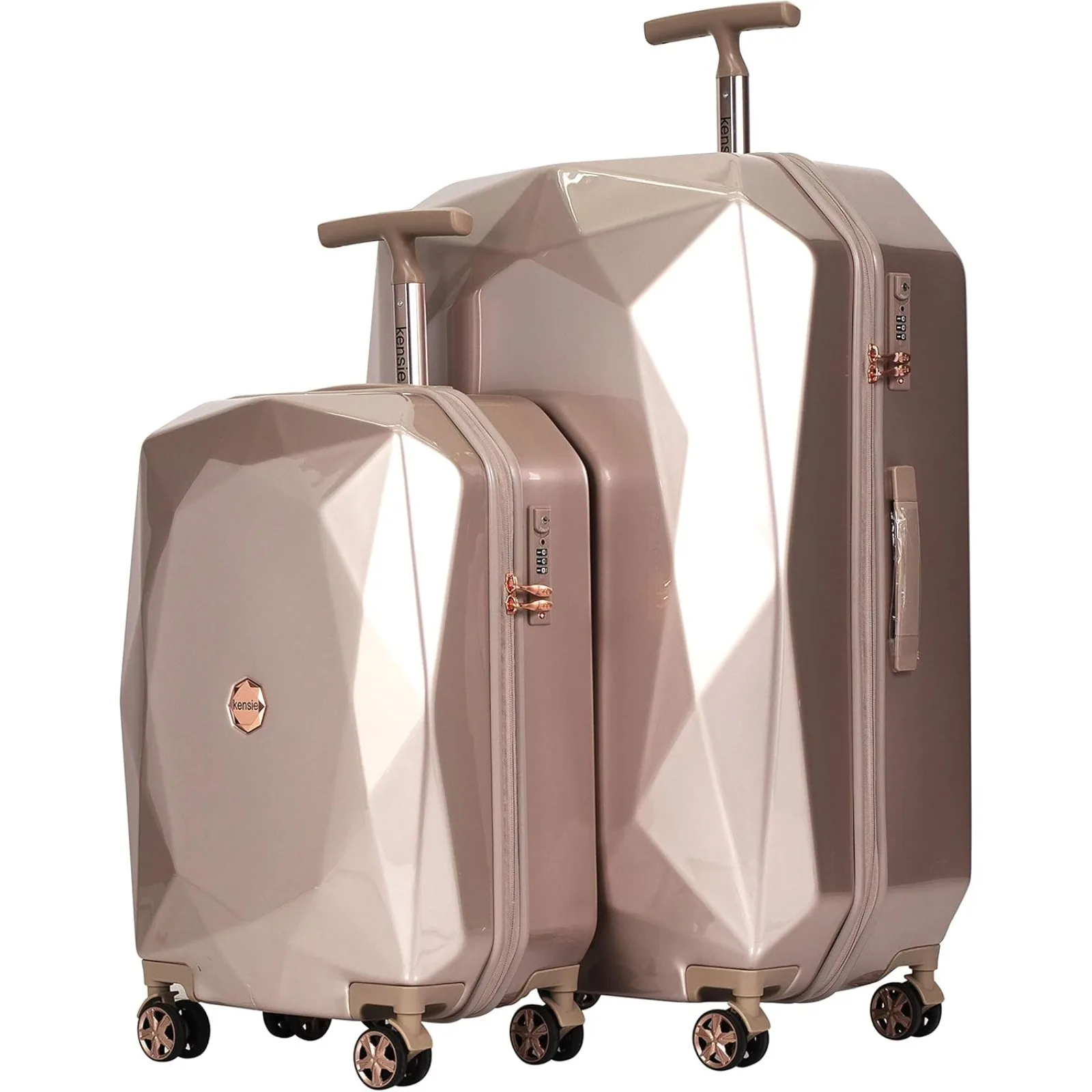 

US Women's Gemstone Luggage, Rose Gold, 2 Piece Set (28"/20")