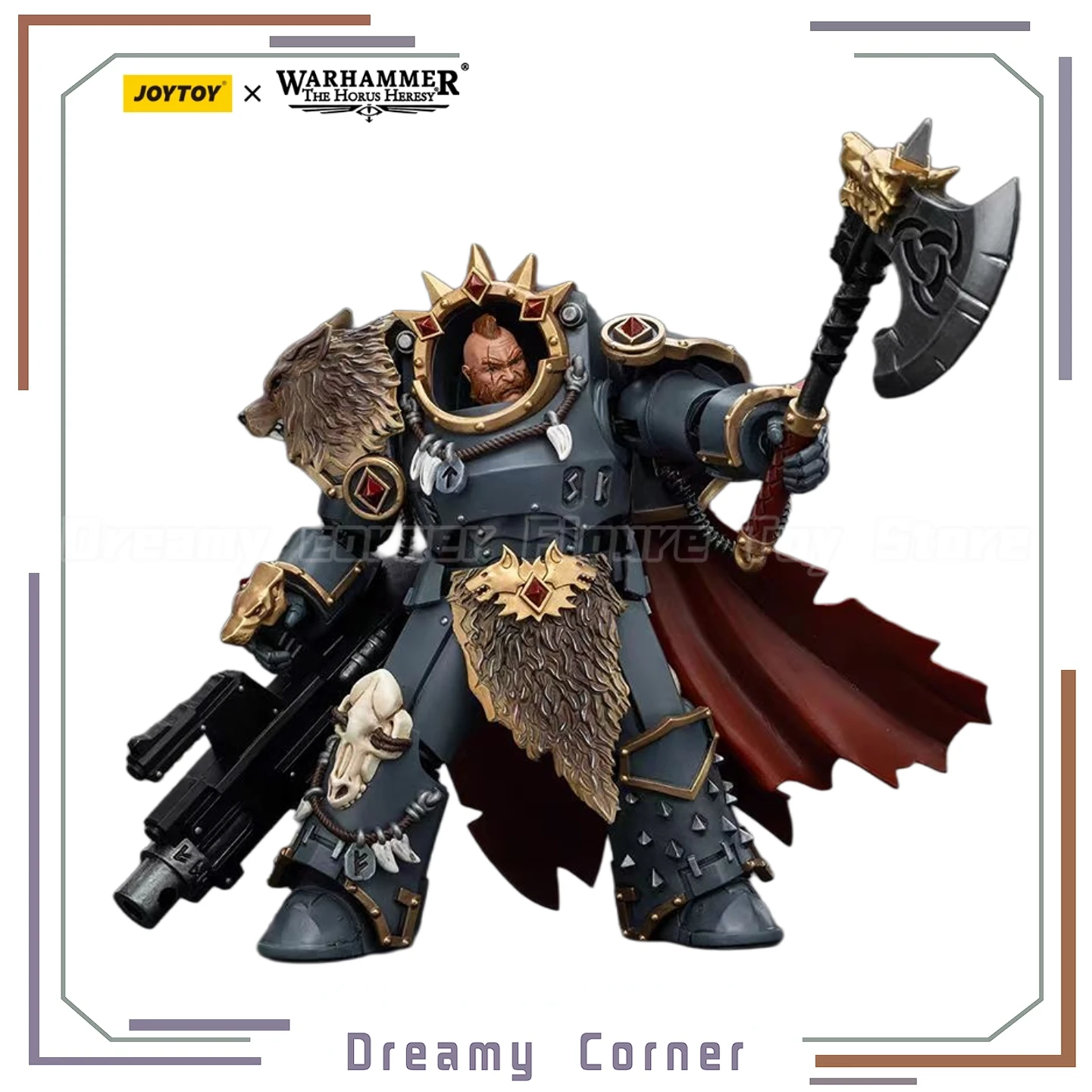 

【In Stock】JOYTOY Warhammer 40K Space Wolves Hvarl Red-Blade 1/18 Action Figures Models Toys