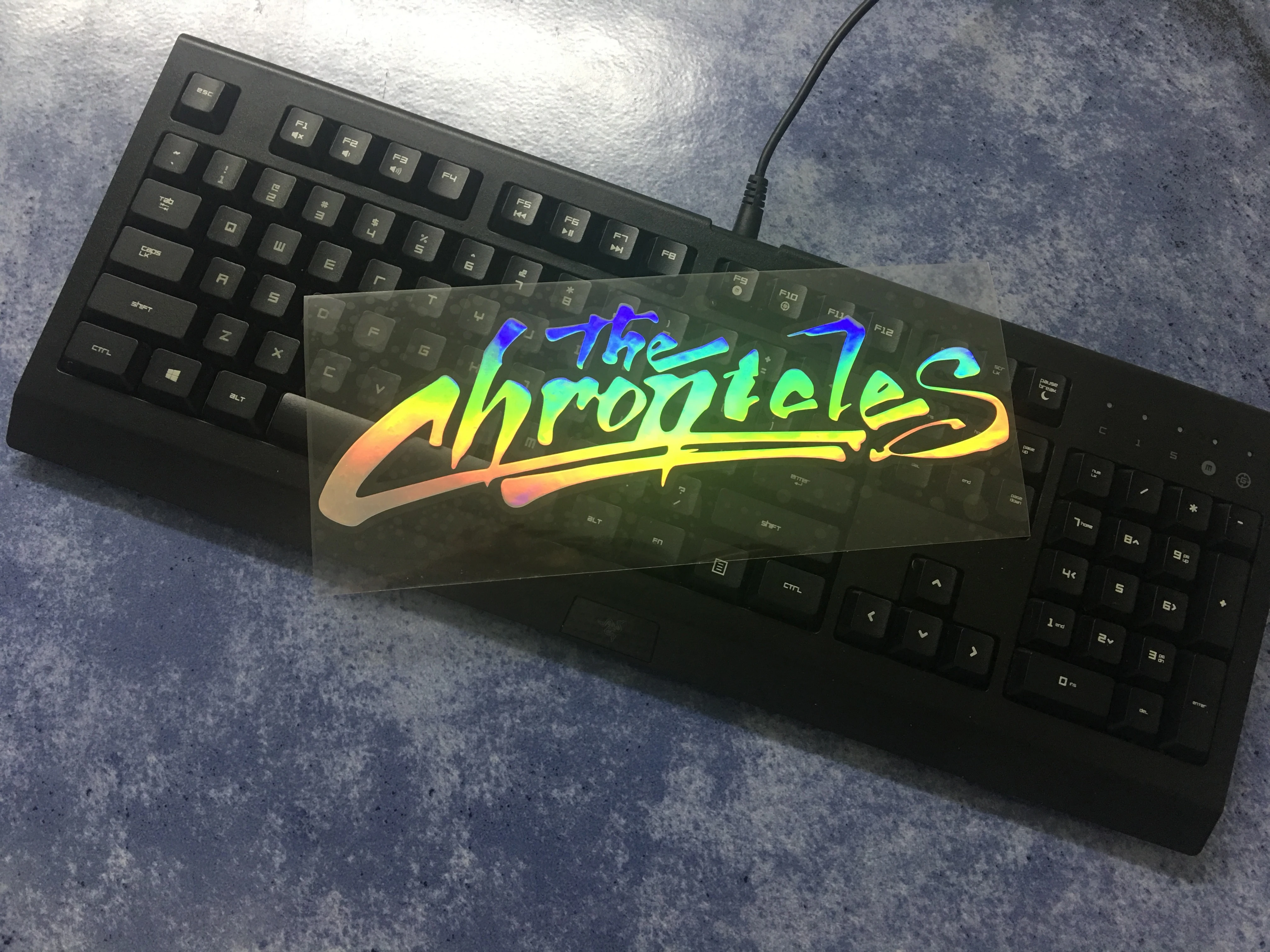 Regenbogen-Chamäleon Personalisierter Holographischer Transfer 3D-Aufkleber Maßgefertigtes Selbstklebendes Etikett Wasserdichtes Glitzer-Logo Glänzender Aufkleber – Detail 1