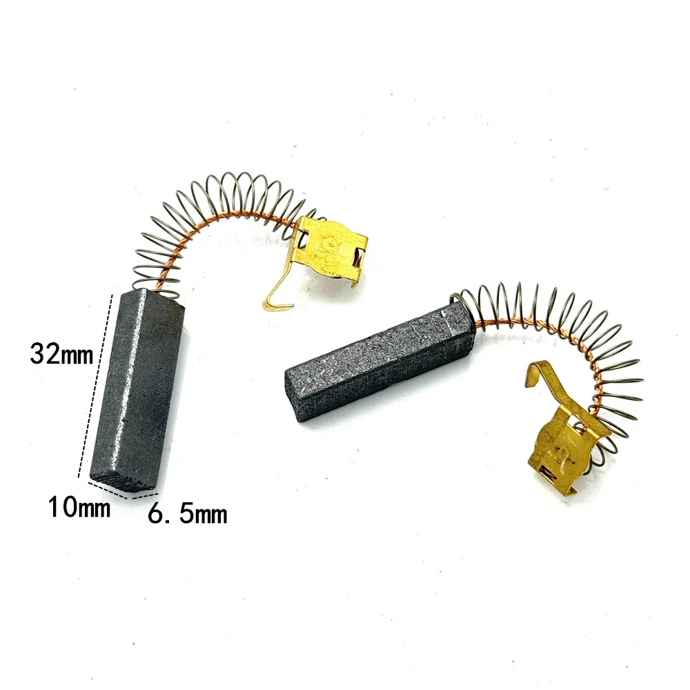 2PCS Suitable for Philips America Haier Sanyo Dragon and other vacuum cleaner motor motor parts carbon brush 6.5x10x32