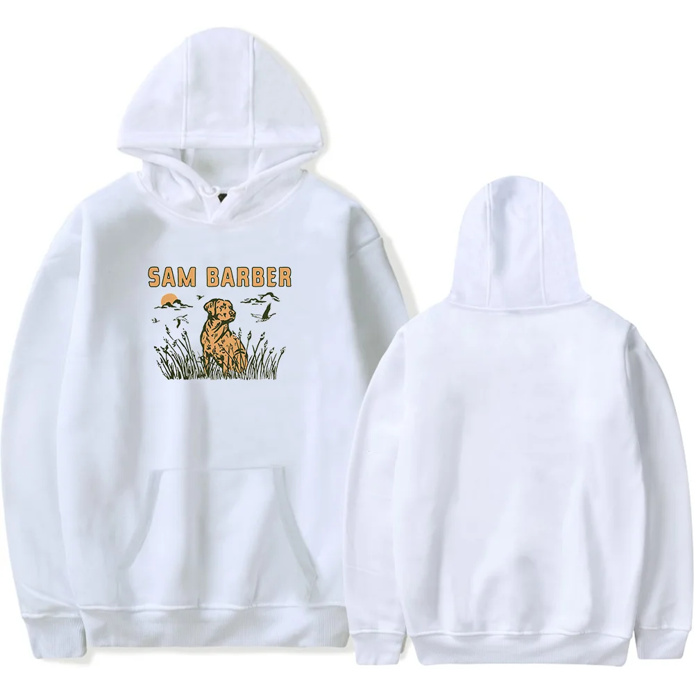Sam Barber Merch Hoodie Dog Print Unisex Fashion Casual Long Sleeve Sweatshirt