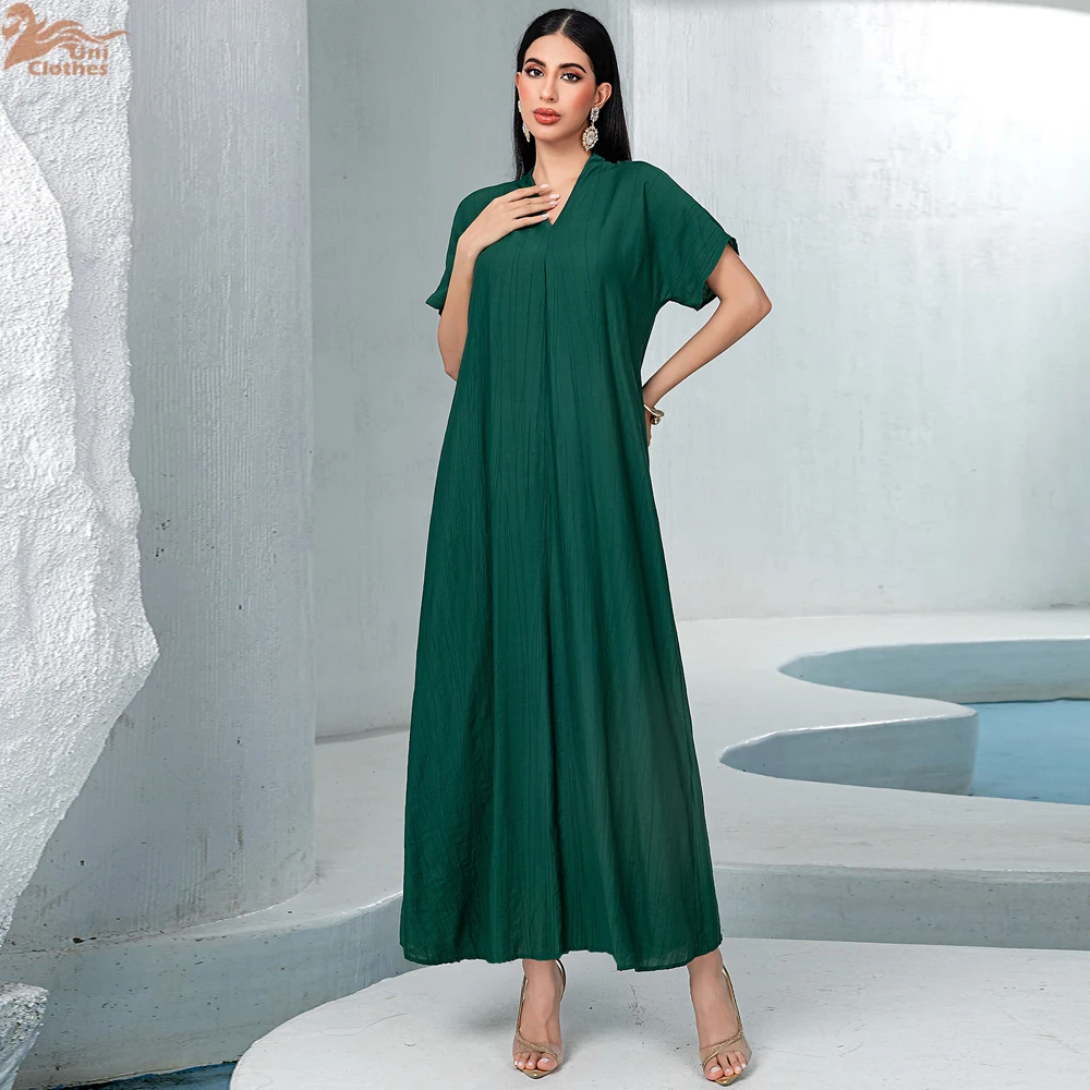 

Ramadan Muslim Women Kimono Long Dress 2 Piece Set Eid Djellaba Dubai Abaya Turkey Kaftan Islam Clothing Morocco Caftan Vestidos