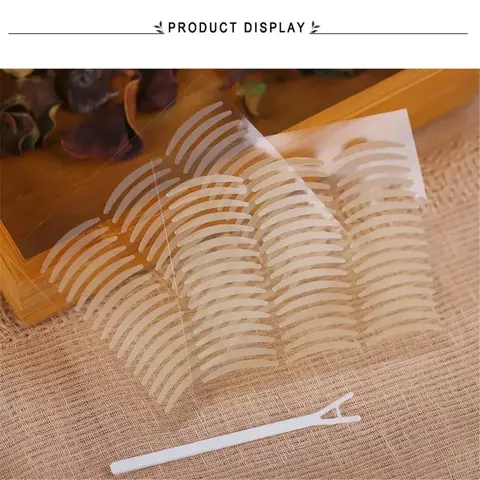 480pcs Invisible Fiber Double Side Adhesive Eyelid Stickers Transparent Breathable Eye Tapes Women Beauty Eye Makeup Accessories