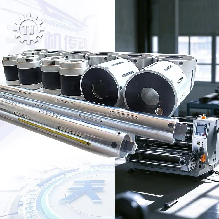 TLF Tianji Eixo de ar pneumático de braço de aço de 2 polegadas para máquina de laminação Componentes de núcleo de fricção de eixo de rolo
