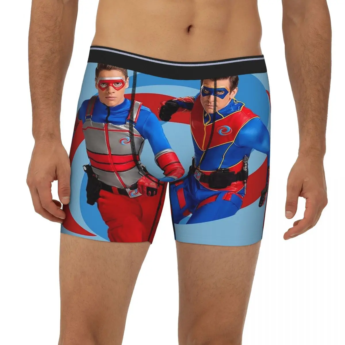 

Henry Danger - Action Log Long Boxer Underpants Short Men's Panties Ventilate Underwear for Homme Man Boyfriend Gift