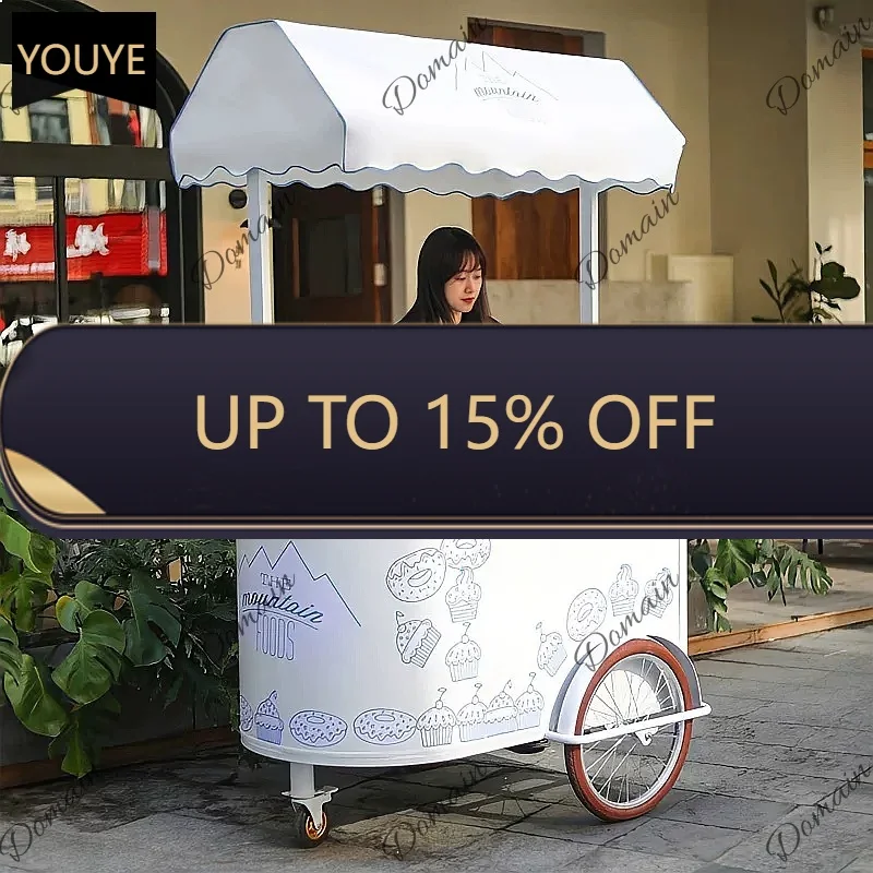 GH Outdoor Mobile Stall Cart Night Market Snack Street Food Vendor Cart Promotional Event Display Cart D