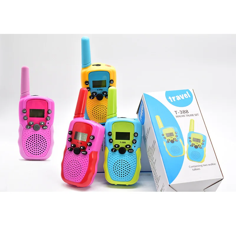 Tweekleurige walkietalkies voor kinderen T-388 Draadloos bellen op afstand 3 kilometer Speelgoed Ouder-kind interactieve buitenwalkietalkie
