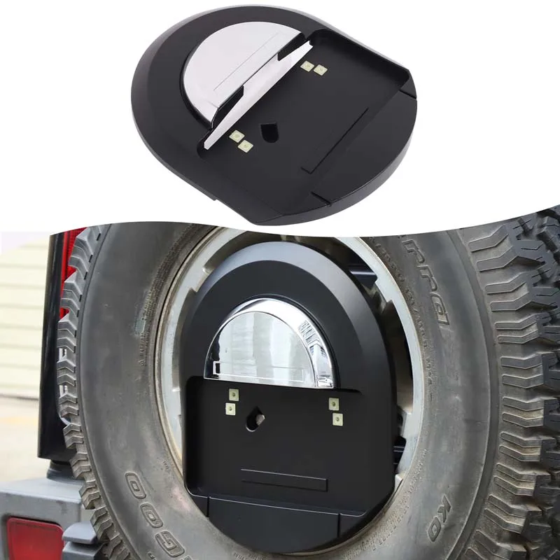 

1Pcs ABS matte black For Hummer H2 2003-2009 car rear spare tire license plate base car exterior replacement parts OE: 25782333