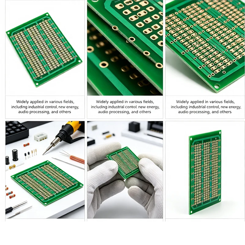 1Pcs 7x9cm FR4 Universal PCB Board 2.54mm Single Sided Prototype Matrix Circuit Board Single Row Continuous Hole 70x90mm For DIY