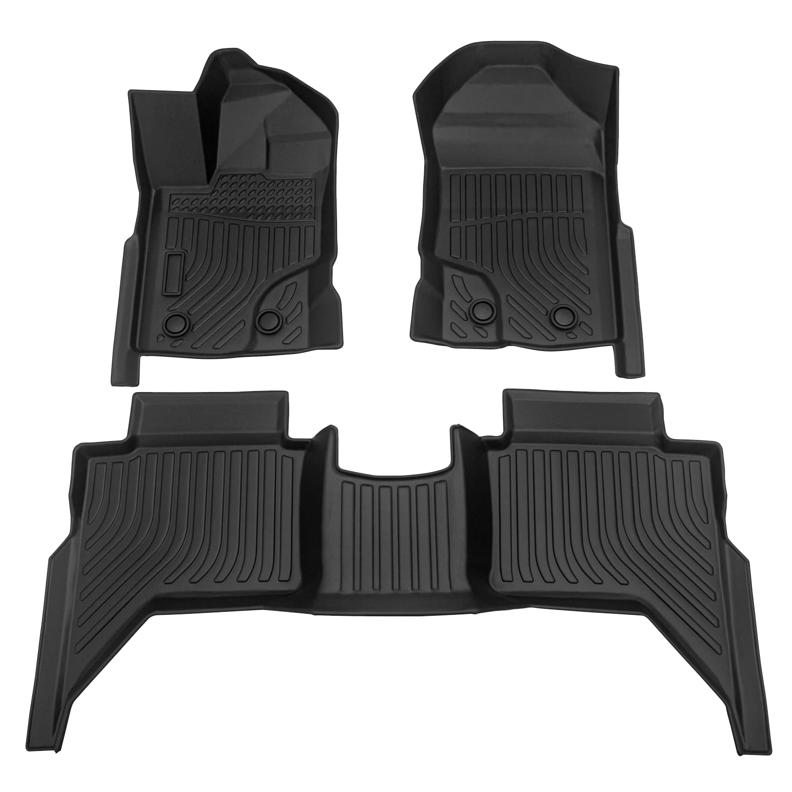 Car Floor Mats for 2019-2023 Ford Ranger SuperCrew,No Fit Supercab，All-Weather