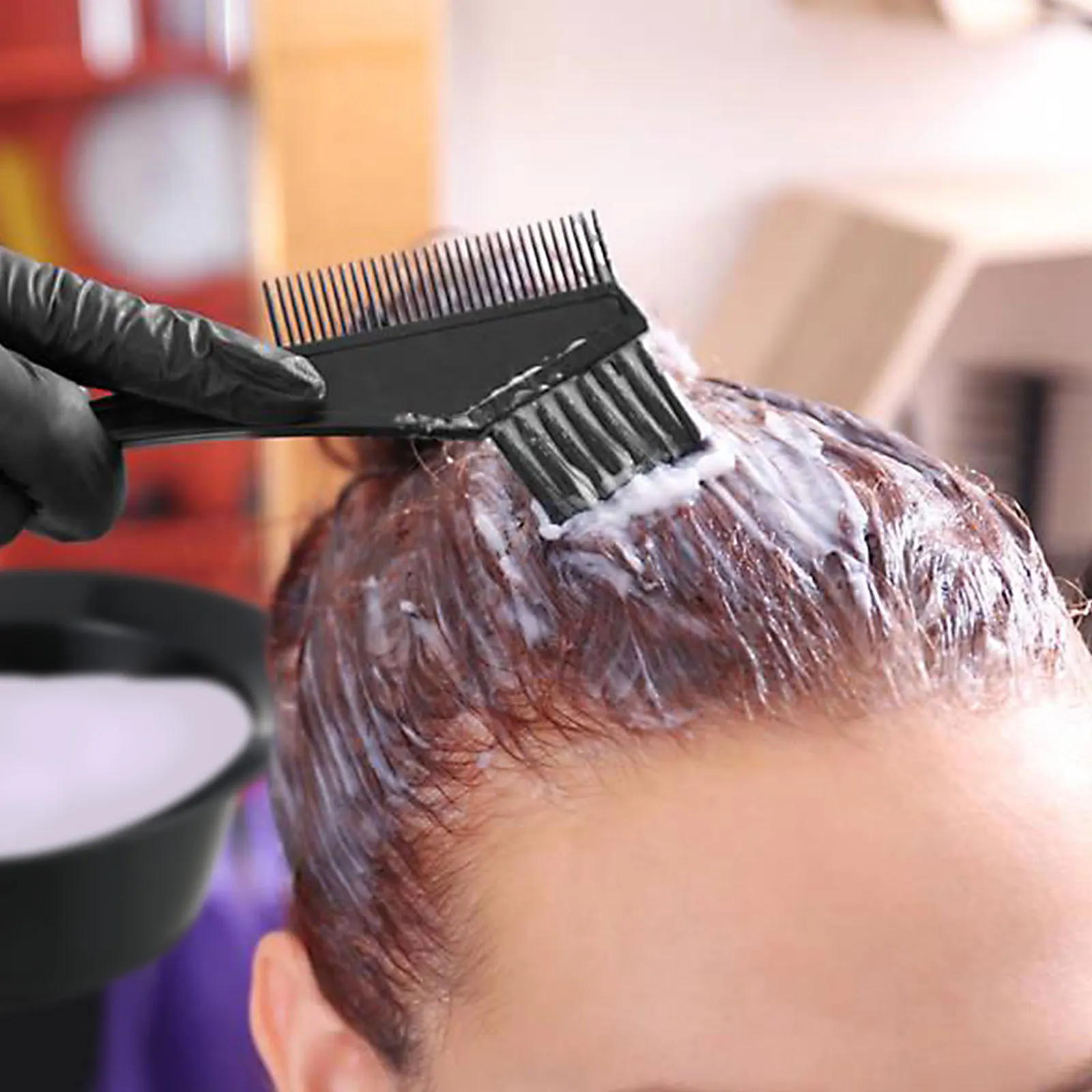 

10Pcs Hair Dyeing Board and Brush Combo Set for Effective Scalp Protection Even Coverage Long-Lasting Coloring Tools