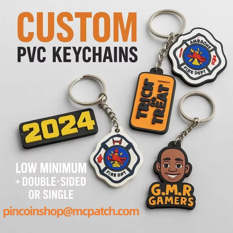 Custom PVC Keychain Customize Soft Rubber Keychain with Design and Logo DIY Silicone Key Chain Personalized PVC Keychain for Bag