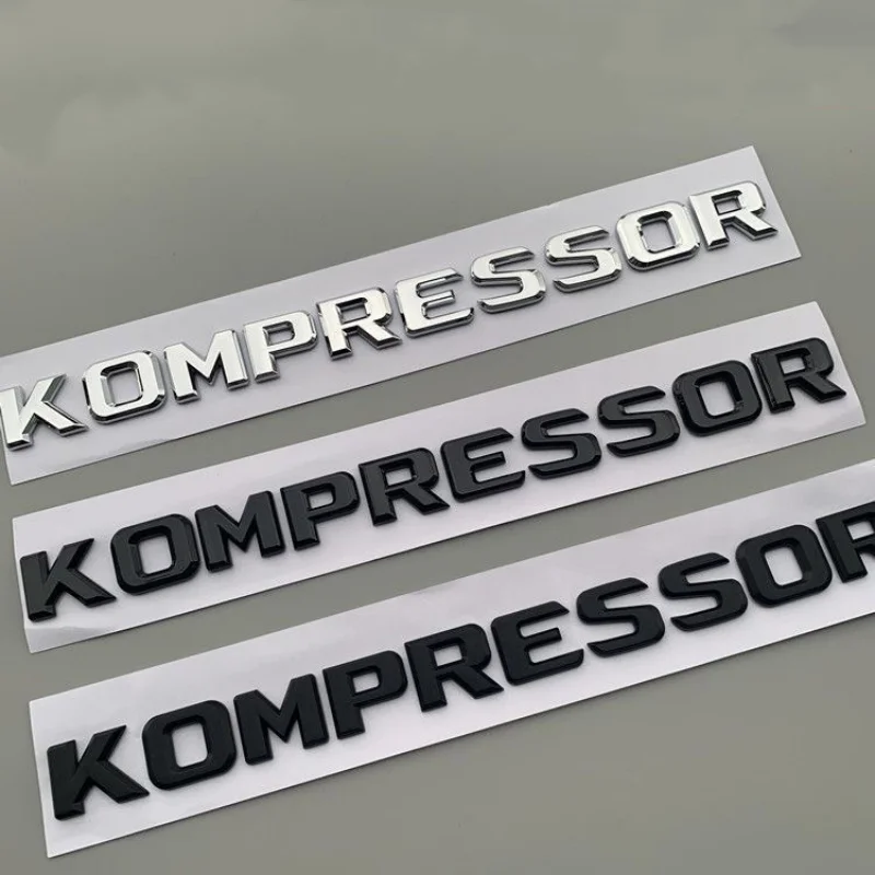 Para mercedes-benz c-class e-class c200 c180 e300 emblema da cauda traseira kompressor logotipo do carro
