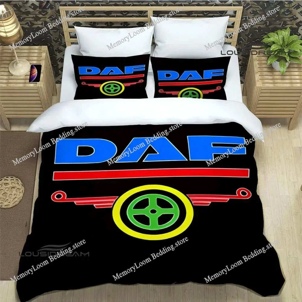 3D DAF Truck Retro Printed Bedding Sets Exquisite Bed Supplies Set Duvet Cover Comforter Set Bedding Set Luxury Birthday Gift