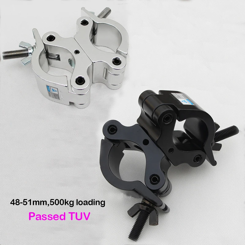 Aluminum Lighting Clamp Pro Swivel Clamps 360Degrees Rotation Wraps Around Truss Tubing 500KG Load Capacity Fit 290MM/300MM Trus