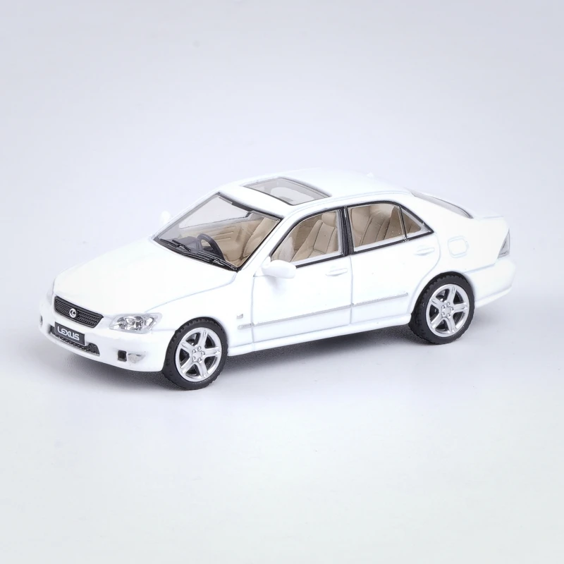 1:64 Lexus โมเดลจำลองโลหะผสมหล่อฉลามกัด IS300ของสะสมของเล่นตกแต่งของเด็กของขวัญวันหยุดสำหรับเด็กผู้ชาย