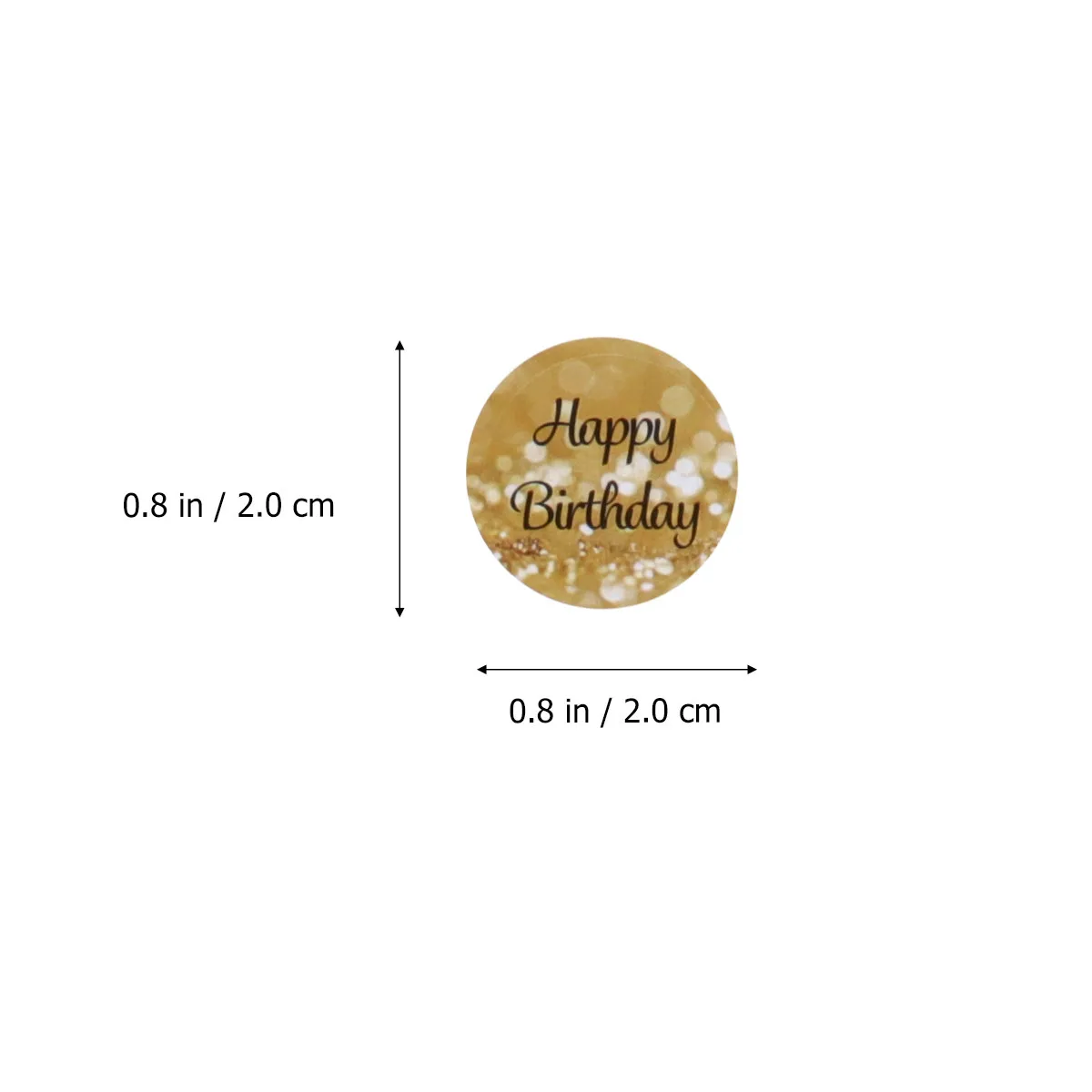 Birthday Sealing Stickers 12 Sheets Colorful Round Self-Adhesive Labels for Candy Bags Party Favors Gift Wrapping