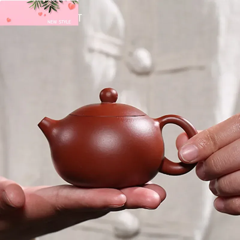 

90 мл Исинский фиолетовый глиняный чайник, подлинный чайник Dahongpao Xishi, чайник с шариковым отверстием, фильтр, чайник ручной работы, бутик, чайный сервиз Zisha