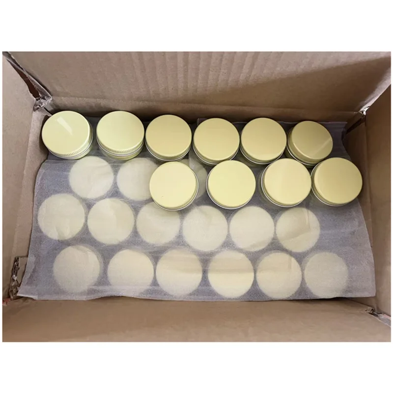 600pcs 15ml Yellow Aluminum Box Metal Tins Cans with Screw Lid DIY Candle Jars Lip Balm Oil Craem Containers Travel Sample Pot