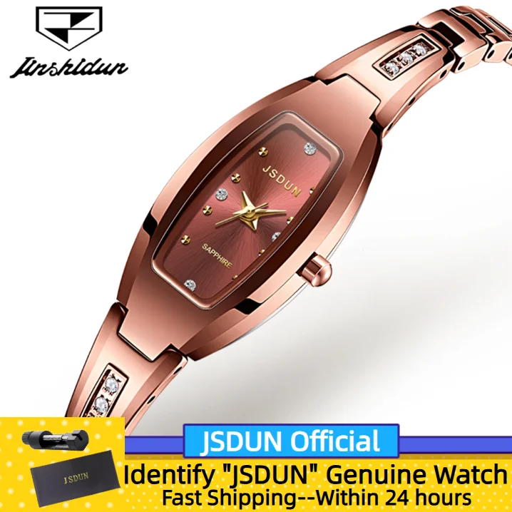 

JSDUN 6530, оригинальные часы, розовое золото, элегантные роскошные часы, кварцевые водонепроницаемые роскошные женские ручные часы с бриллиантами