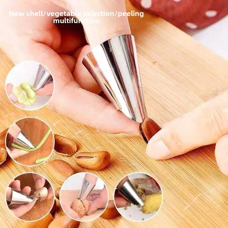 

Наперстки-перчатки из нержавеющей стали для чистки овощей и фруктов без грязных рук, для домашнего использования