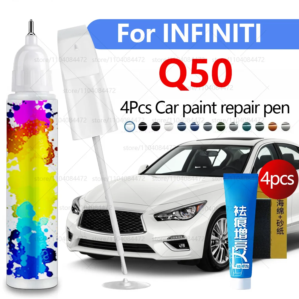 

Ручка для ремонта автомобильной краски для 2013-2025 INFINITI Q50 Аксессуары для ремонта царапин краски 4 шт. Красный NBA Белый QAB QAW Серый KBZ Черный ГАГ