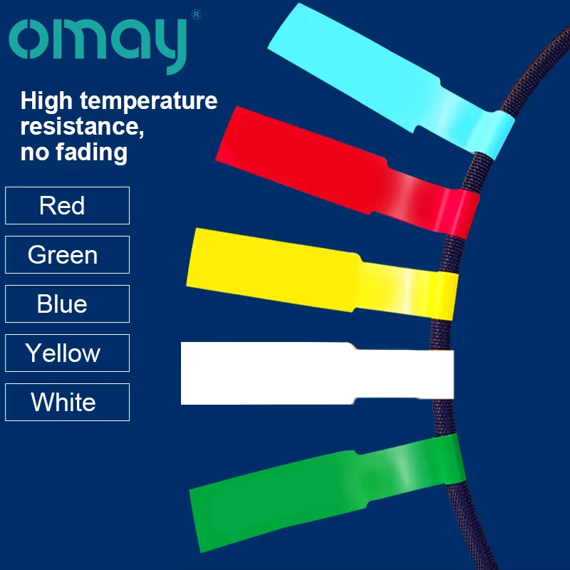 كابل تسميات ورقة 150 قطعة/5 ورقة العلامات سلك بمناسبة شبكة مقاوم للماء طابعة ليزر ملصق المنظم A4 ذاتية اللصق