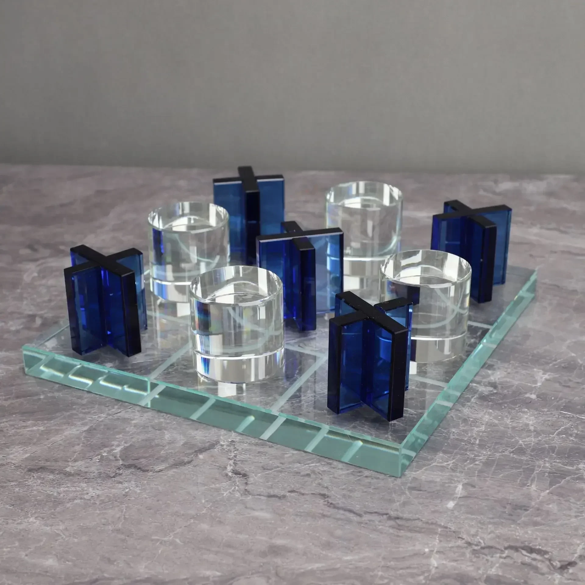 أسعار الجملة لعبة الشطرنج لوحة الانطباع الأزرق والأبيض مجموعة المبيعات الساخنة #3