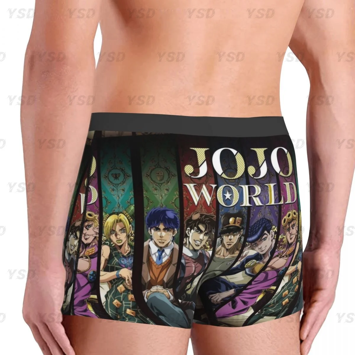 Jojo Bizarre Adventure Men\'s Boxer Briefs, Highly Breathable Underwear,Top Quality 3D Print Shorts Birthday Gifts