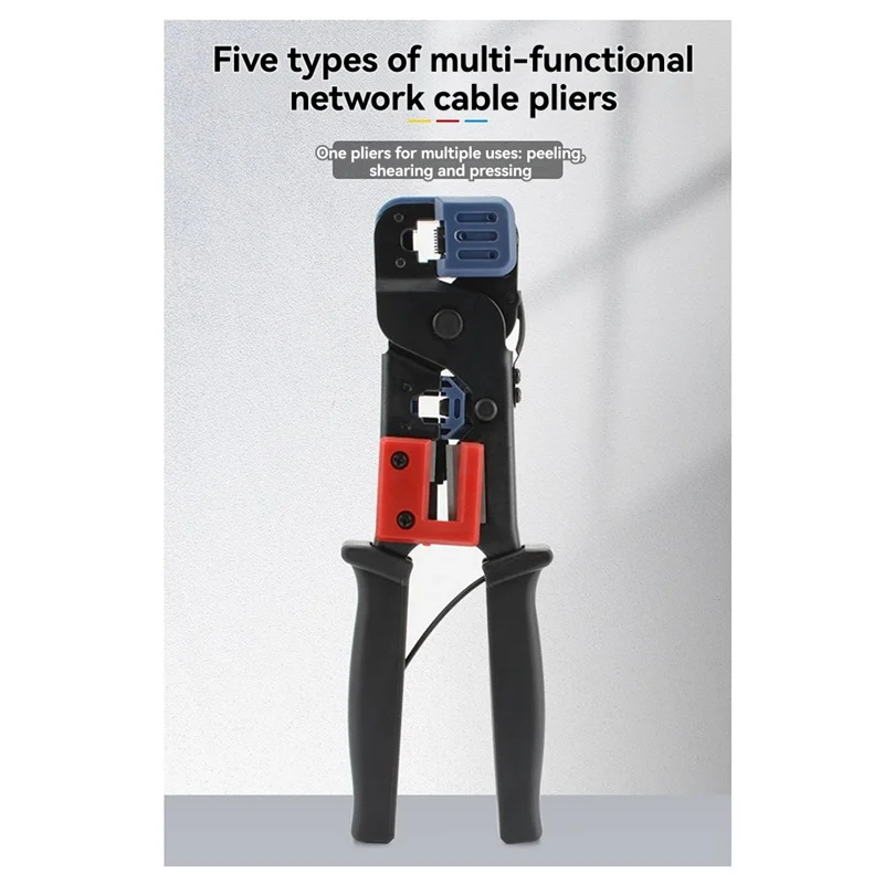 

【Off-Shelf】RJ45+ RJ11 Strip& Crimp Tool With Cable Stripper-RJ45 RJ11 Crimp Tool-TAA(RJ4511TOOL)