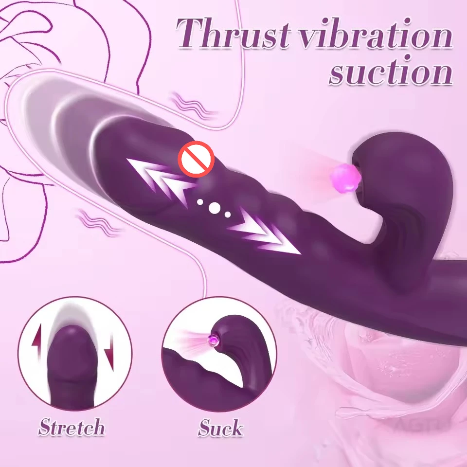 قوية Thrusting مص الهزاز أنثى مصاصة البظر محفز G بقعة دسار مدلك السلع الكبار الجنس لعب متجر للنساء